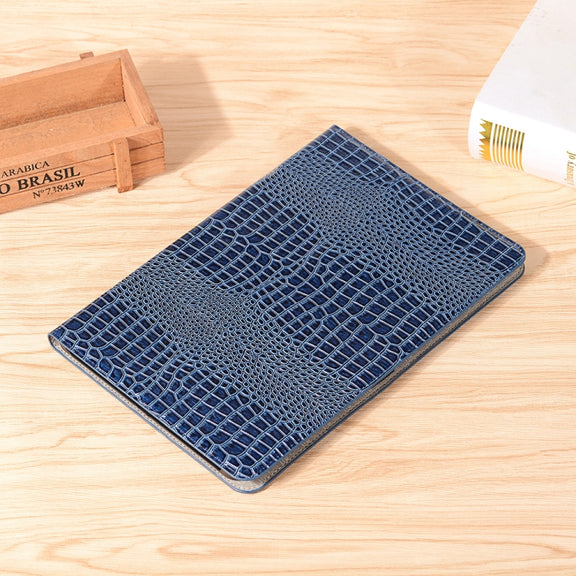 For Samsung Galaxy Tab S9 FE Crocodile Texture Leather Tablet Case(Blue)