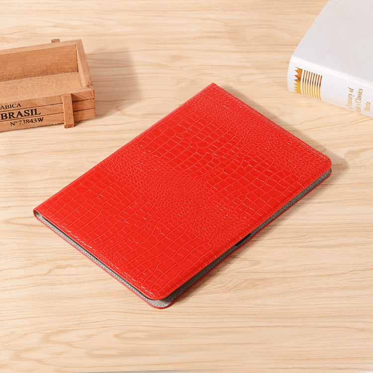 For Samsung Galaxy Tab S9 Crocodile Texture Leather Tablet Case(Red)