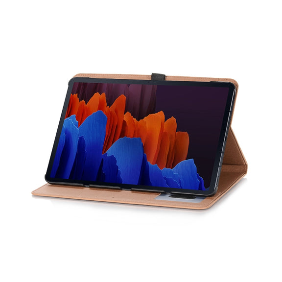For Samsung Galaxy Tab S9 FE Retro Book Leather Tablet Case(Light Brown)