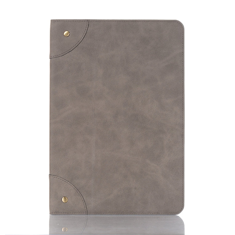 For Samsung Galaxy Tab S9 FE Retro Book Leather Tablet Case(Grey)