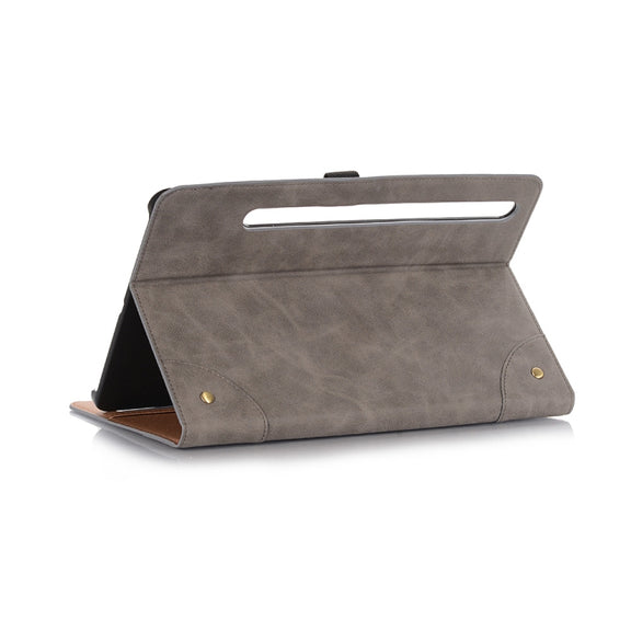For Samsung Galaxy Tab S9 FE Retro Book Leather Tablet Case(Grey)