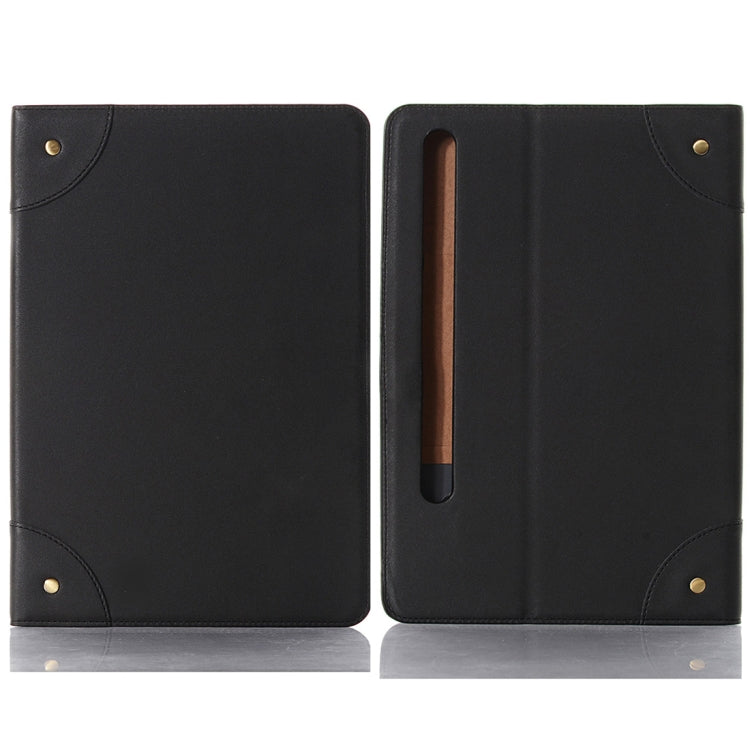 For Samsung Galaxy Tab S9 FE Retro Book Leather Tablet Case(Black)