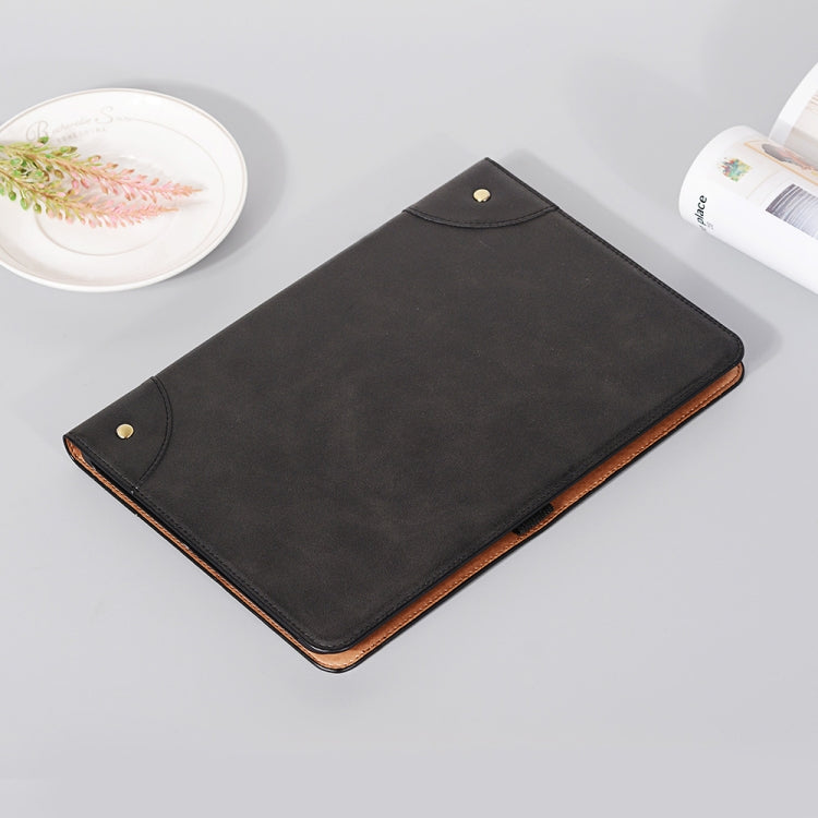 For Samsung Galaxy Tab S9 FE Retro Book Leather Tablet Case(Black)