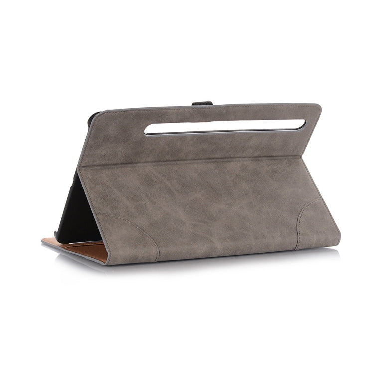 For Samsung Galaxy Tab S9 Retro Book Leather Tablet Case(Grey)