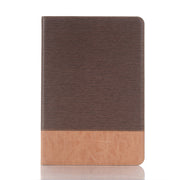 For Samsung Galaxy Tab S9 FE Cross Texture Stitching Leather Tablet Case(Dark Brown)