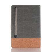 For Samsung Galaxy Tab S9 FE Cross Texture Stitching Leather Tablet Case(Dark Grey)