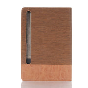 For Samsung Galaxy Tab S9 Cross Texture Stitching Leather Tablet Case(Light Brown)