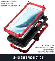 For Samsung Galaxy S24+ 5G R-JUST Life Water-resistant Dustproof Shockproof Phone Case(Red)