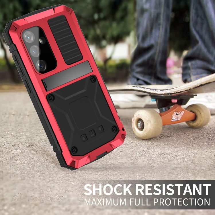 For Samsung Galaxy S24+ 5G R-JUST Life Water-resistant Dustproof Shockproof Phone Case(Red)