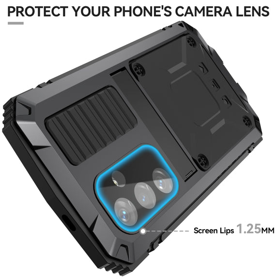 For Samsung Galaxy S24 5G R-JUST Life Water-resistant Dustproof Shockproof Phone Case(Black)