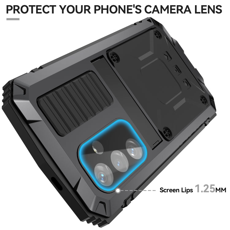 For Samsung Galaxy S24 5G R-JUST Life Water-resistant Dustproof Shockproof Phone Case(Black)