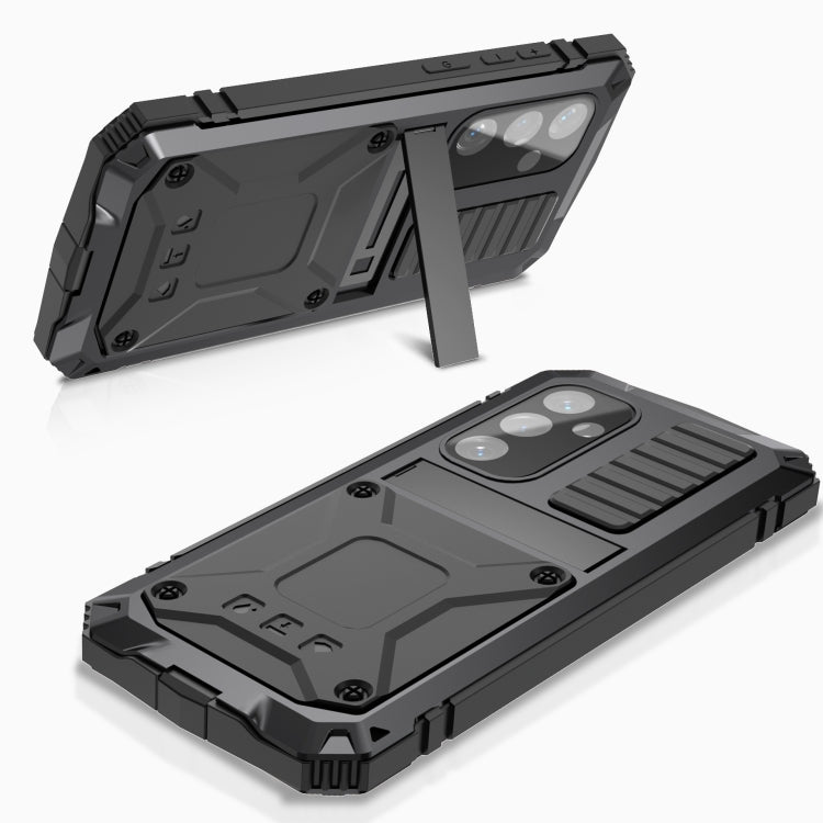 For Samsung Galaxy S24 5G R-JUST Life Water-resistant Dustproof Shockproof Phone Case(Black)