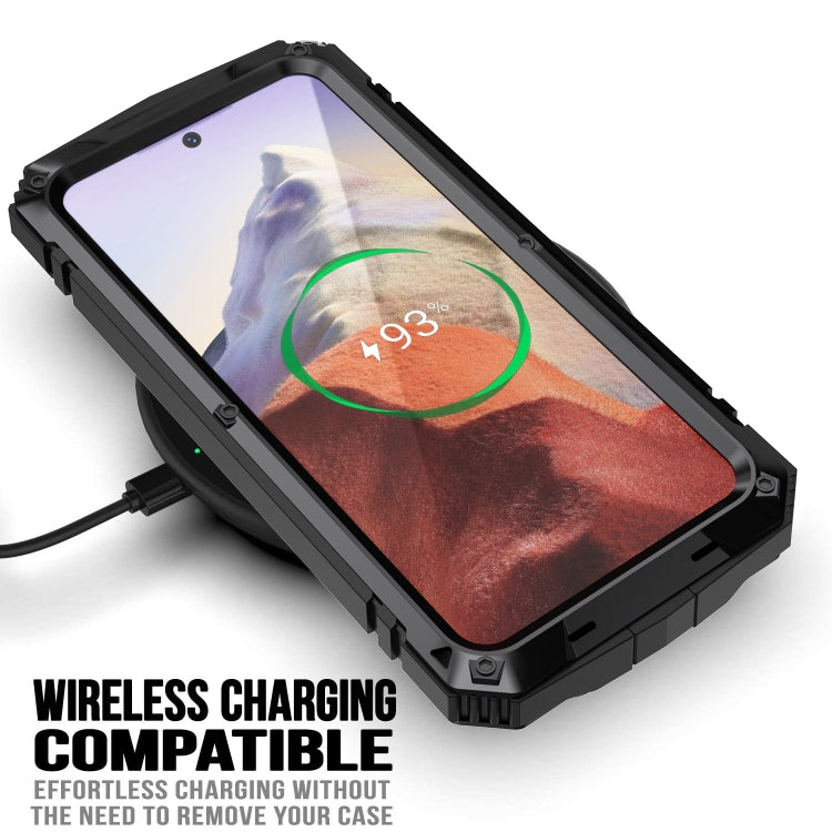 For Samsung Galaxy S24 5G R-JUST Life Water-resistant Dustproof Shockproof Phone Case(Black)