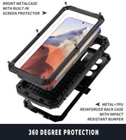 For Samsung Galaxy S24 5G R-JUST Life Water-resistant Dustproof Shockproof Phone Case(Black)