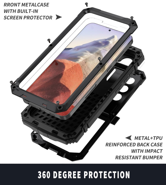 For Samsung Galaxy S24 5G R-JUST Life Water-resistant Dustproof Shockproof Phone Case(Black)