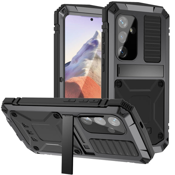 For Samsung Galaxy S24 5G R-JUST Life Water-resistant Dustproof Shockproof Phone Case(Black)