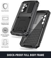 For Samsung Galaxy S24 5G R-JUST Life Water-resistant Dustproof Shockproof Phone Case(Black)