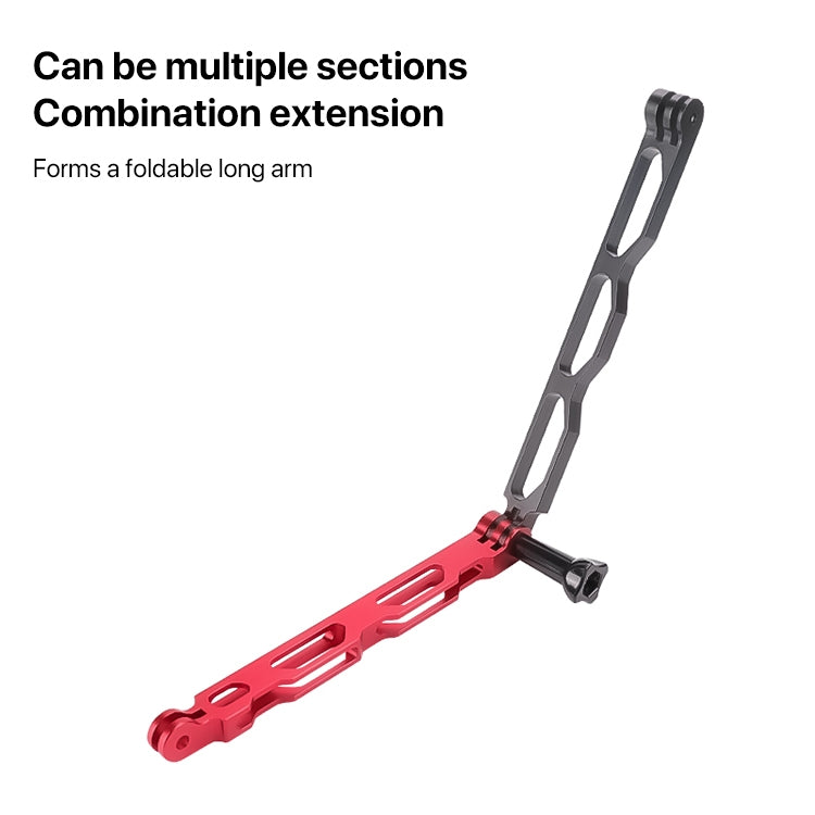 20cm Aluminium Extension Arm Hollow Grip Extender(Red)