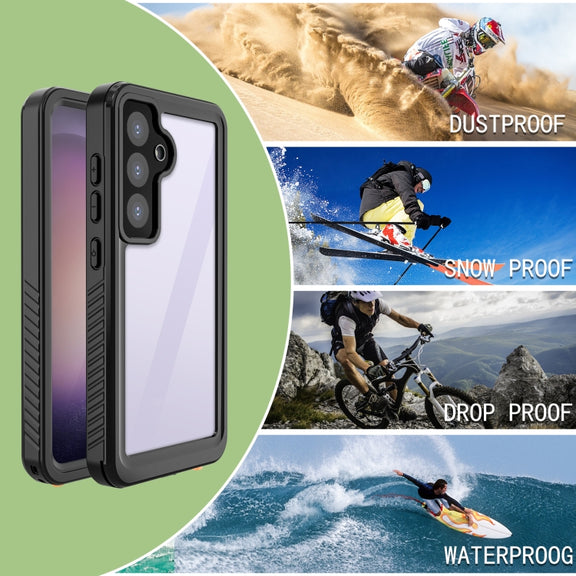 For Samsung Galaxy S24 5G RedPepper IP68 Water-resistant Phone Case(Black)