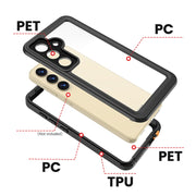 For Samsung Galaxy S24+ 5G RedPepper IP68 Water-resistant Phone Case(Black)