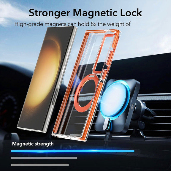 For Samsung Galaxy S24 5G Magnetic 360 Degree Rotating Holder Phone Case(Black)
