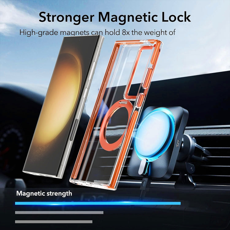 For Samsung Galaxy S24 Ultra 5G Magnetic 360 Degree Rotating Holder Phone Case(Black)