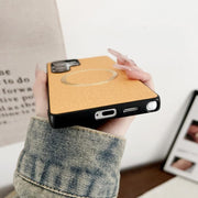For Samsung Galaxy S25 Ultra 5G Magsafe Magnetic Ring Cloth Texture Phone Case(Grey)