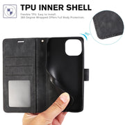 For iPhone 16 Pro Max Orchid Butterfly Embossed Leather Phone Case(Black)