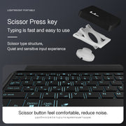 For Samsung Galaxy Tab A9+ X210 YJ-A9+ Split Bluetooth Keyboard Leather Tablet Case