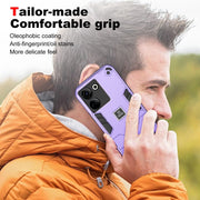 For Tecno Camon 20 Pro 4G 2 in 1 Shockproof Phone Case(Purple)