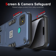 For Tecno Pop 5P 2 in 1 Shockproof Phone Case(Blue)