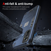For Tecno Pop 6 Go 2 in 1 Shockproof Phone Case(Blue)