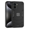 For Tecno Pop 6 No Fingerprints 2 in 1 Shockproof Phone Case(Black) - Tecno Cases by PMC TechLife | Online Shopping South Africa | PMC TechLife | Buy Now Pay Later Mobicred
