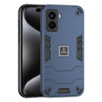For Tecno Pop 6 No Fingerprints 2 in 1 Shockproof Phone Case(Blue) - Tecno Cases by PMC TechLife | Online Shopping South Africa | PMC TechLife | Buy Now Pay Later Mobicred