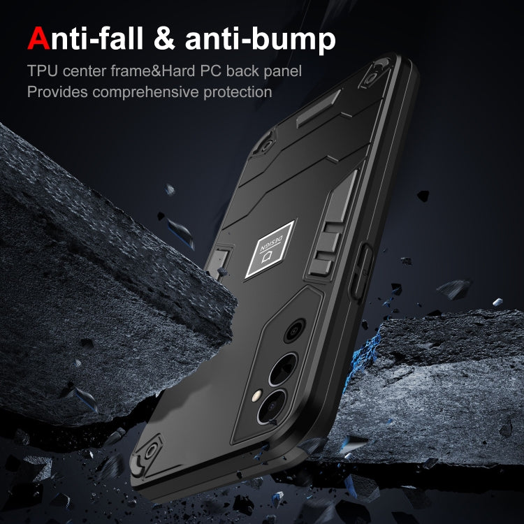 For Tecno Pova Neo 2 4G 2 in 1 Shockproof Phone Case(Black)