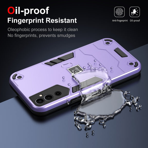 For Tecno Pova Neo 2 4G 2 in 1 Shockproof Phone Case(Purple)