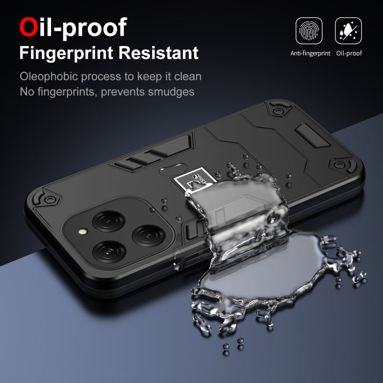 For Tecno Spark 20 Pro 2 in 1 Shockproof Phone Case(Black)