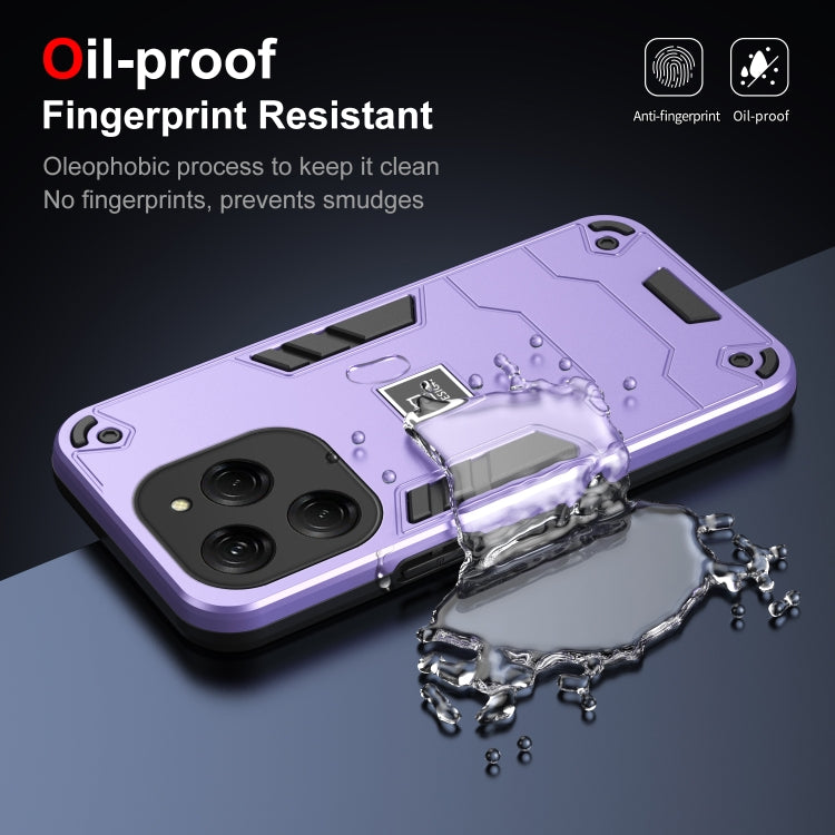 For Tecno Spark 20 Pro 2 in 1 Shockproof Phone Case(Purple)