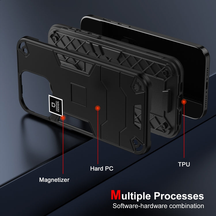 For Tecno Spark 20 Pro+ 2 in 1 Shockproof Phone Case(Black)