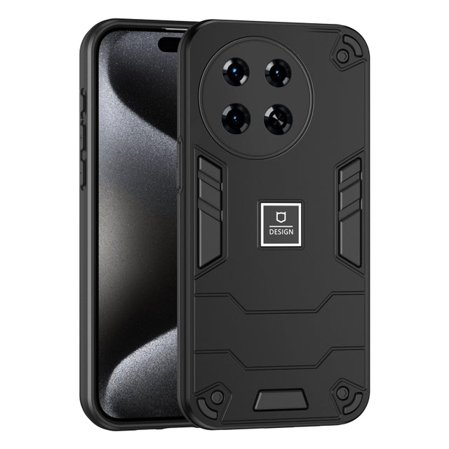 For Tecno Spark 20 Pro+ 2 in 1 Shockproof Phone Case(Black)