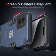 For Motorola Moto G Power 2024 Shockproof TPU Hybrid PC Phone Case(Blue)