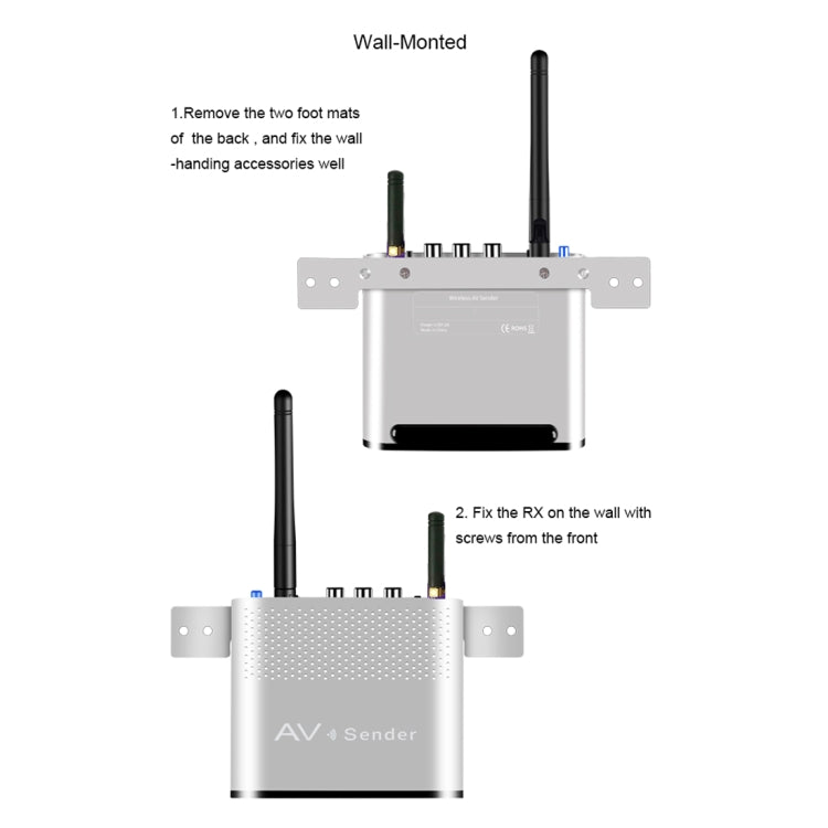 Measy AV230-2 2.4GHz Set-top Box Wireless Audio / Video Transmitter + 2 Receiver, Transmission Distance: 300m, AU Plug, with IR Extension Function