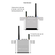 Measy AV230-2 2.4GHz Set-top Box Wireless Audio / Video Transmitter + 2 Receiver, Transmission Distance: 300m, AU Plug, with IR Extension Function