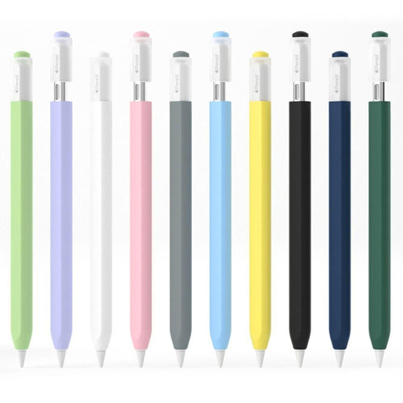 For Apple Pencil (USB-C) Jelly Silicone Stylus Pen Protective Cover(Grey)