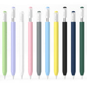 For Apple Pencil (USB-C) Jelly Silicone Stylus Pen Protective Cover(Black)