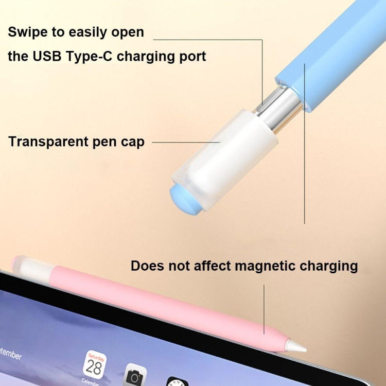 For Apple Pencil (USB-C) Jelly Silicone Stylus Pen Protective Cover(Yellow)