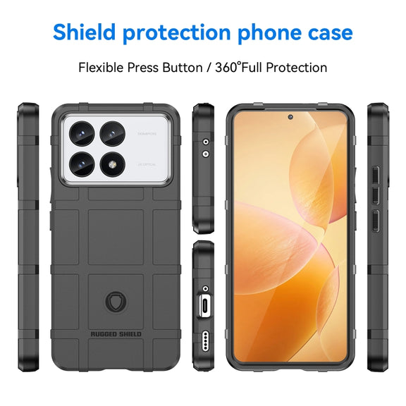 For Xiaomi Redmi K70 Full Coverage Shockproof TPU Phone Case(Black)