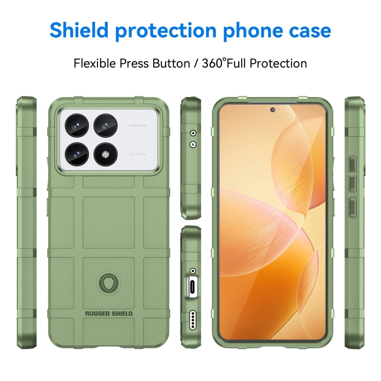 For Xiaomi Redmi K70 Full Coverage Shockproof TPU Phone Case(Green)