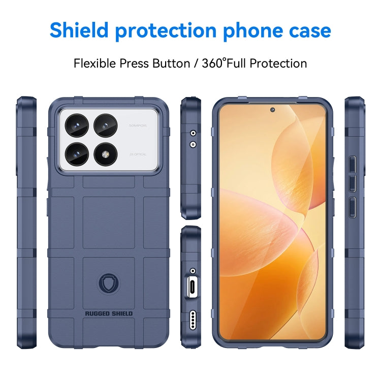 For Xiaomi Redmi K70 Pro Full Coverage Shockproof TPU Phone Case(Blue)