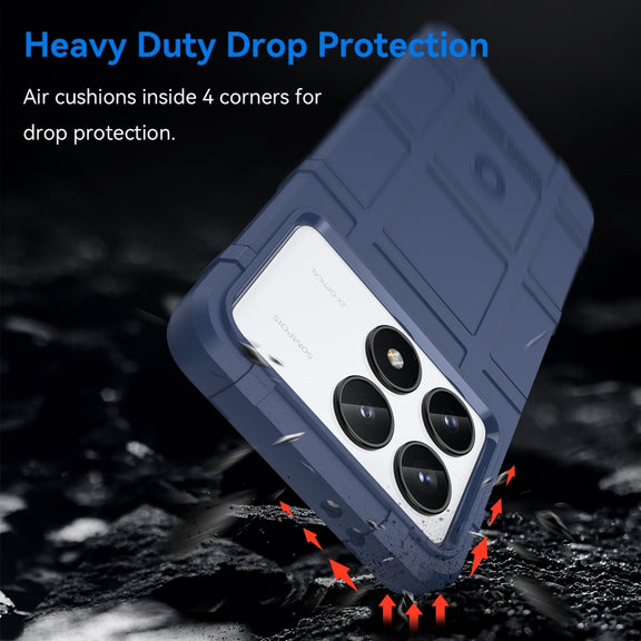 For Xiaomi Redmi K70 Pro Full Coverage Shockproof TPU Phone Case(Blue)